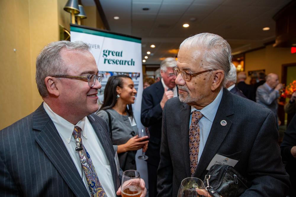 Robert L. Findling, M.D., incoming chair of the VCU School of Medicine’s Department of Psychiatry, and Bobby Braxton