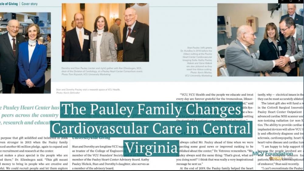 Magazine spread of Pauley story