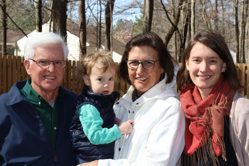 Ed and Patty Prestemon are thankful for every day they get to spend with their family. Here they enjoy an early spring day with their daughter Adrienne and granddaughter Parker. Photo: Eric Peters