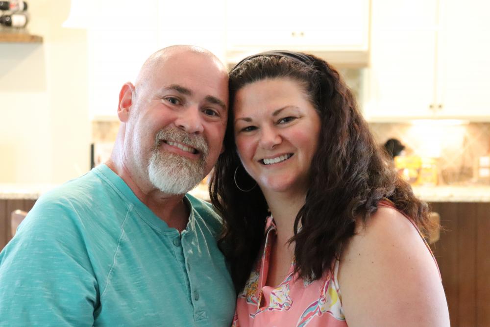 Bobby and Michele Quinn take time at their home this past May to speak with the MCV Foundation about the Main Street Homes Charity Golf Tournament and other fundraising efforts for the Harper’s Hope Fund for ALS. Photo: Eric Peters