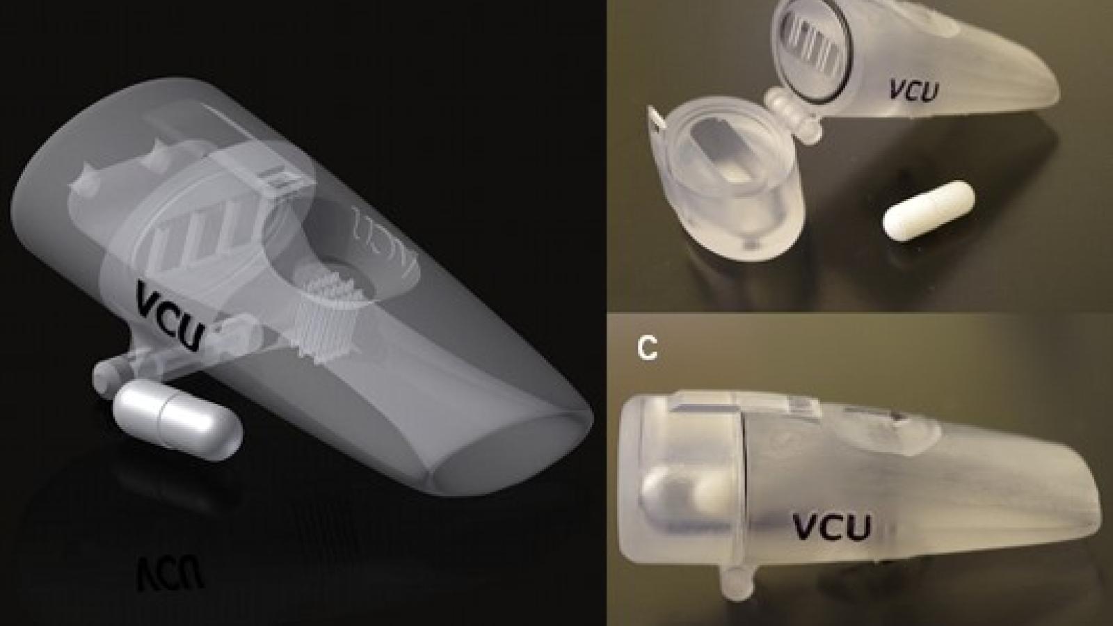 A dry powder inhaler developed by Drs. Hindle and Longest