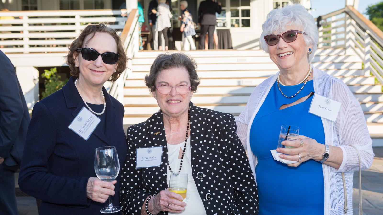 Dr. Marsha Rappley, Becky Perdue and Jane Coon 