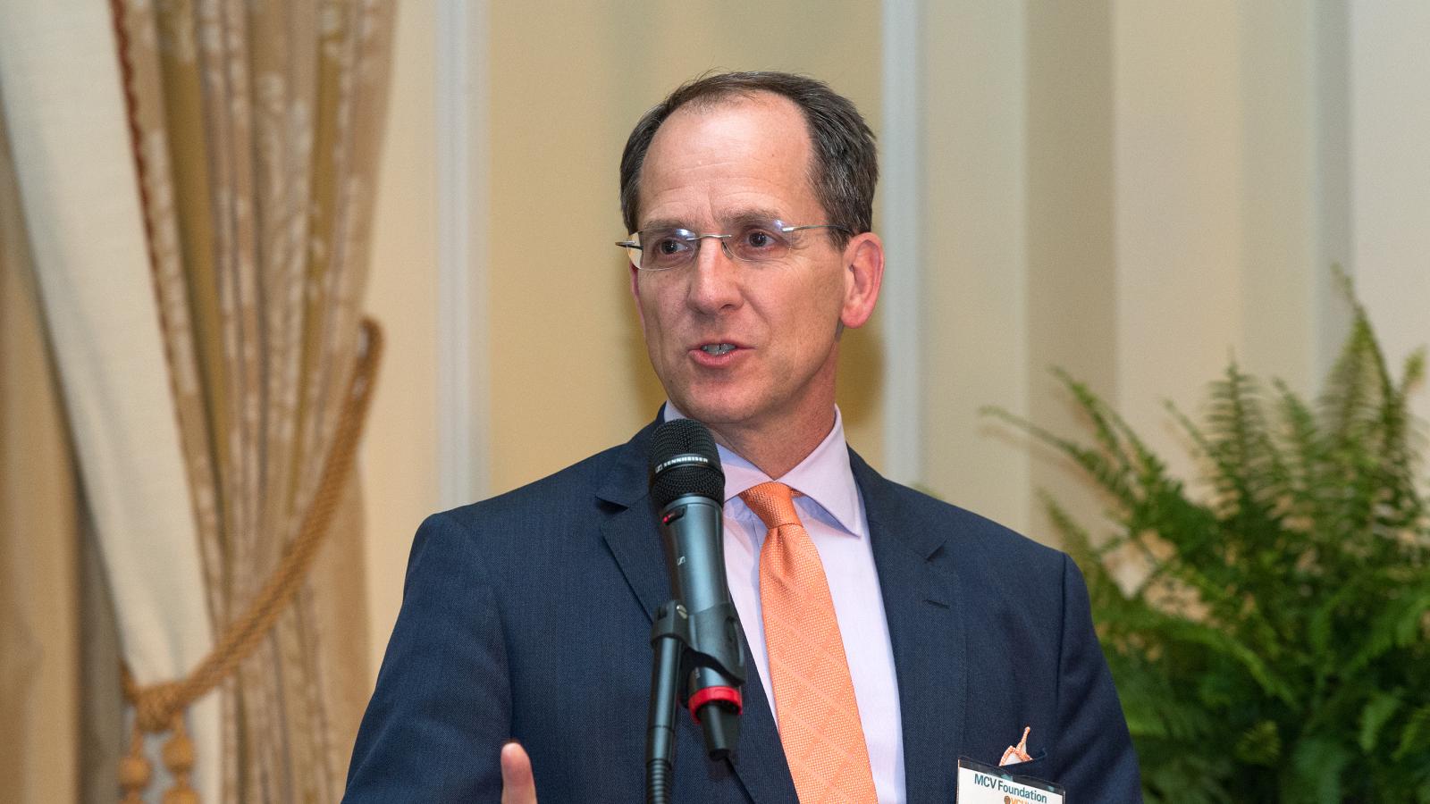 In June 2019, Wyatt Beazley IV, chair of the MCV Foundation Board of Trustees, outlines his enthusiasm to serve the foundation and thanks his predecessor Harry Thalhimer for his service.