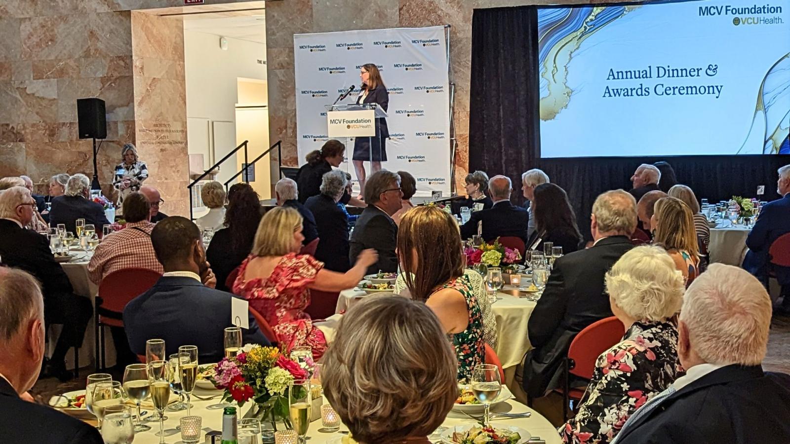mcv foundation awards dinner at the vmfa marble hall