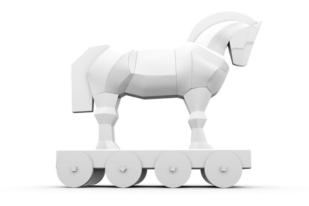 white trojan horse